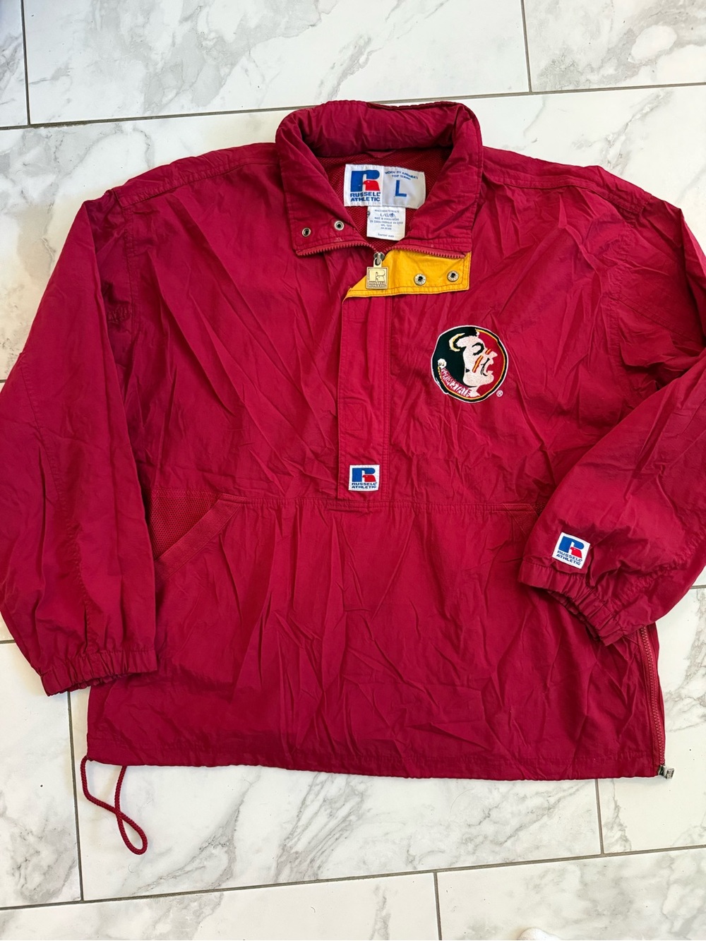 Vintage FSU Russell Anorak 90’s Windbreaker Jacket Embroidered Florida State